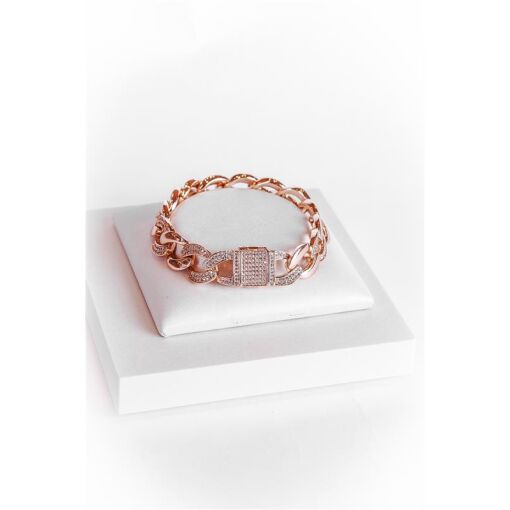 PULSEIRA ELOS LISOS CRAV.ZIRC.BRANCAS NO MEIO