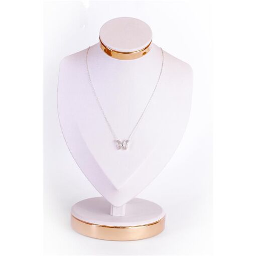 COLAR ELOS CARTIER  PING. BORBOLETA FUSÃO DE CRISTAL