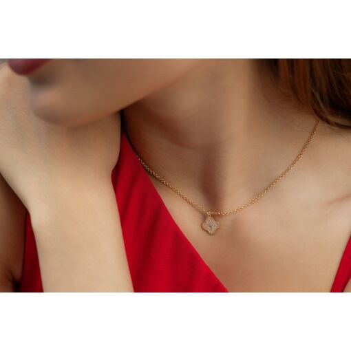 CHOKER COM TREVO CRAVEJADO