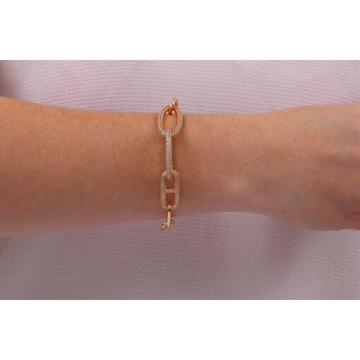 PULSEIRA COM ELOS ALTERNADOS E ZIRCÔNIAS