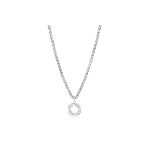 CHOKER PINGENTE QUADRADO VAZADO COM ZIRCÔNIAS