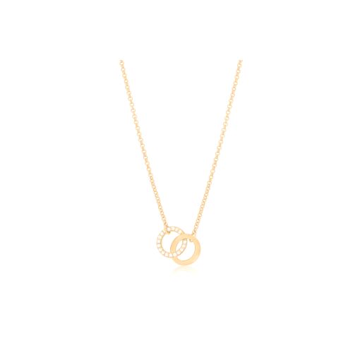 CHOKER COM DOIS CÍRCULOS ENTRELAÇADOS