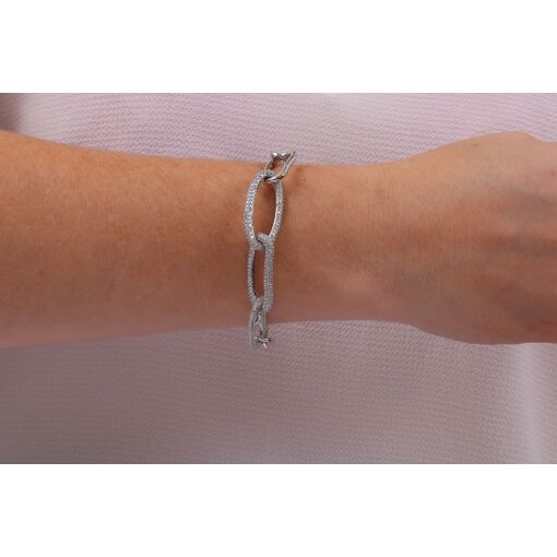 PULSEIRA COM ELOS ALTERNADOS E ZIRCÔNIAS