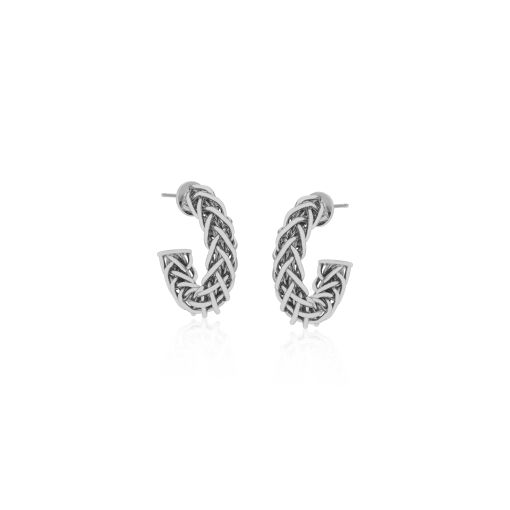BRINCO ARGOLA DE FIOS ENTRELAÇADOS