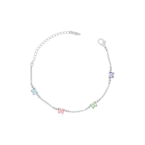 PULSEIRA COM BORBOLETAS COLORIDAS