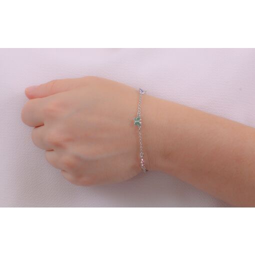PULSEIRA COM BORBOLETAS COLORIDAS