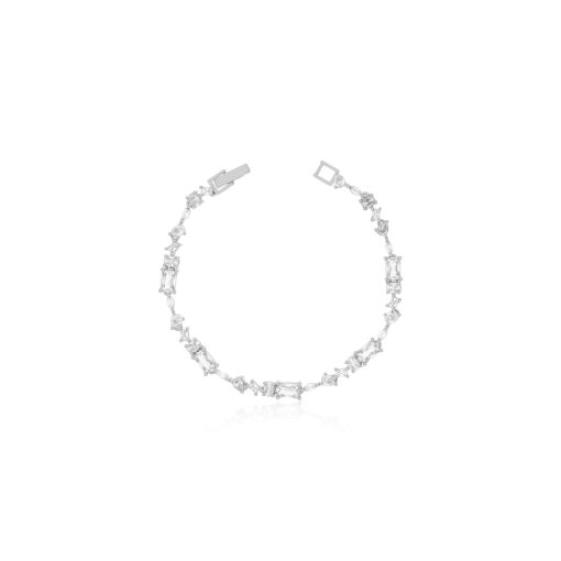 PULSEIRA COM ZIRCÔNIAS DE VÁRIOS TAMANHOS