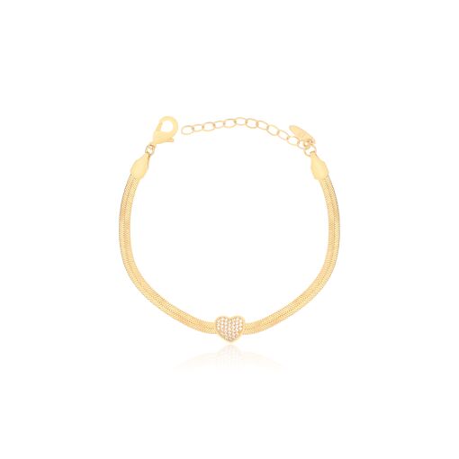 PULSEIRA COM CORAÇÃO CRAVEJADO