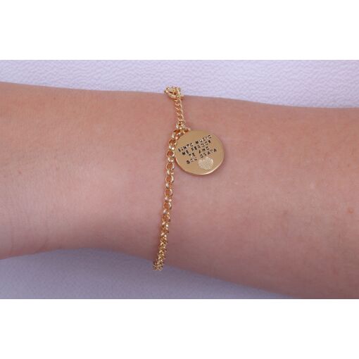 PULSEIRA PINGENTE "SINTO MUITO, ME PERDOE, TE AMO, SOU GRATA"
