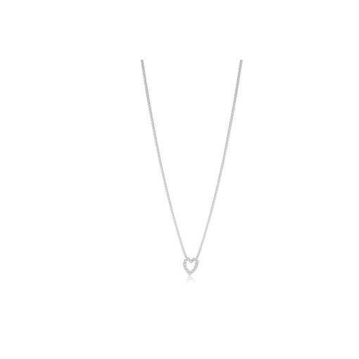 CHOKER COM CORAÇÃO VAZADO DE ZIRCÔNIAS