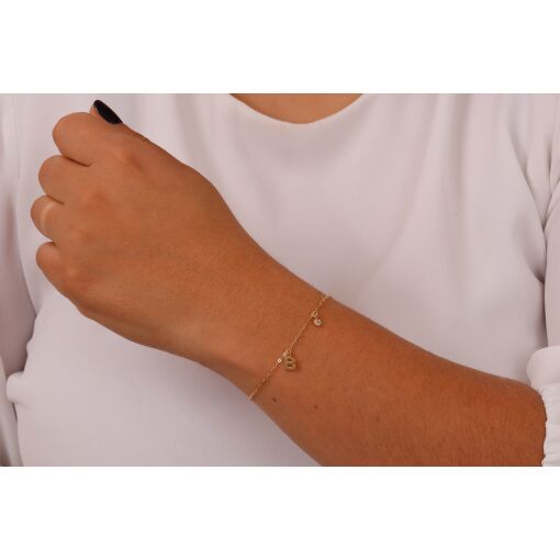 PULSEIRA LETRA "B" E PONTO DE LUZ