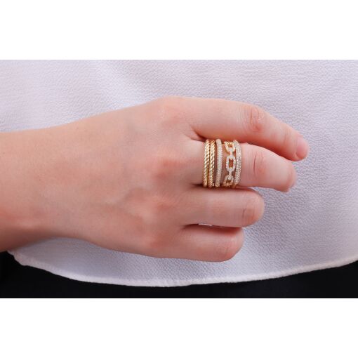 CONJUNTO DE ANÉIS COM 5 AROS