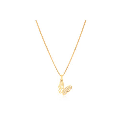 CHOKER BORBOLETA METADE CRAVEJADA