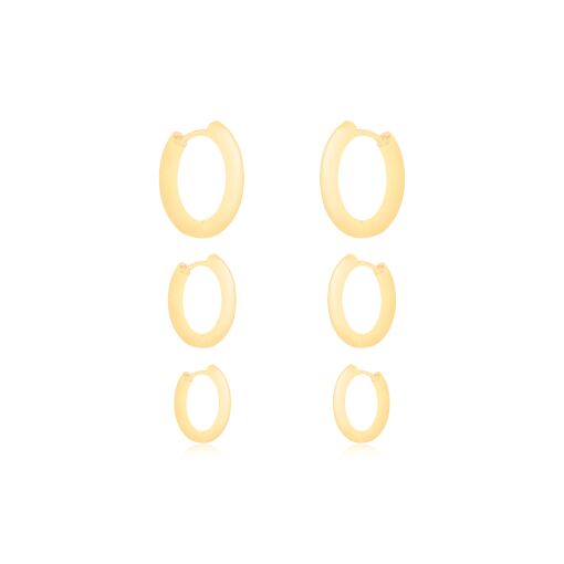 CONJUNTO TRIO DE ARGOLINHAS