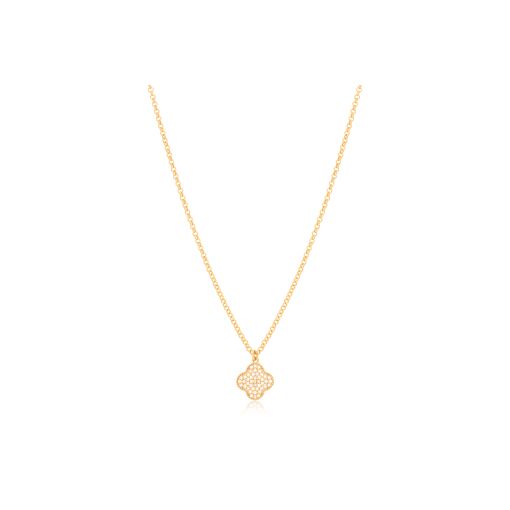 CHOKER COM TREVO CRAVEJADO