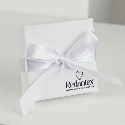 CAIXA RIGIDA 08X08CM COM FITA PERSONALIZADA VALOR UNITÁRIO P/300