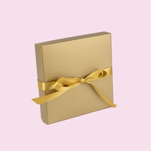 CAIXA RIGIDA 15X15CM COM FITA PERSONALIZADA VALOR UNITÁRIO P/300