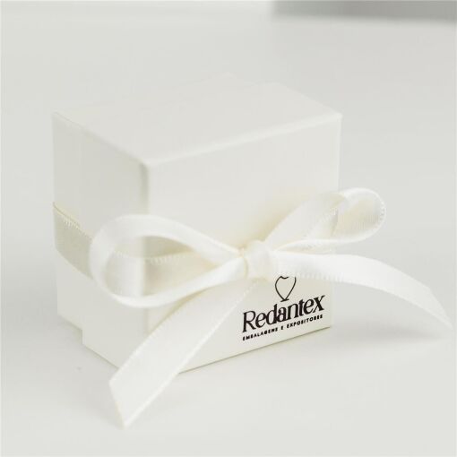 CAIXA RIGIDA 05X05CM COM FITA PERSONALIZADA VALOR UNITÁRIO P/300
