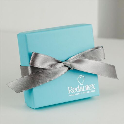 CAIXA RIGIDA 08X08CM COM FITA PERSONALIZADA VALOR UNITÁRIO P/300