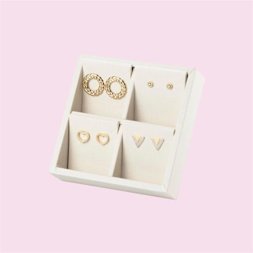 MINI BANDEJA PARA CONJUNTOS OFF WHITE 12X12X3,5CM