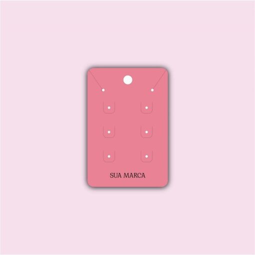 CARTELA PERSONALIZADA PARA CONJUNTO E BRINCO COM 300 UNIDADES