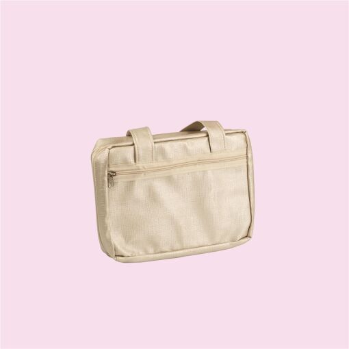 BOLSA REVENDEDORA 21X29CM COM BOLSOS LINHO CHAMPAGNE