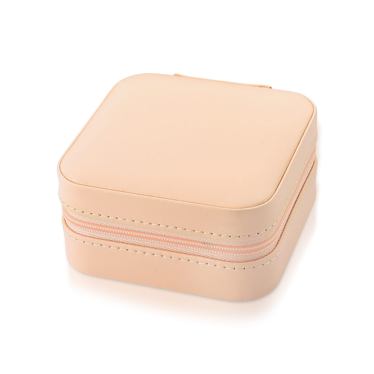 Porta-Joias em Courino Rosa com Zíper