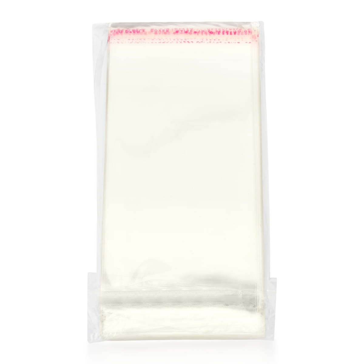 Saquinho de Plástico Auto Colante 100 Unidades 17cmx9cm