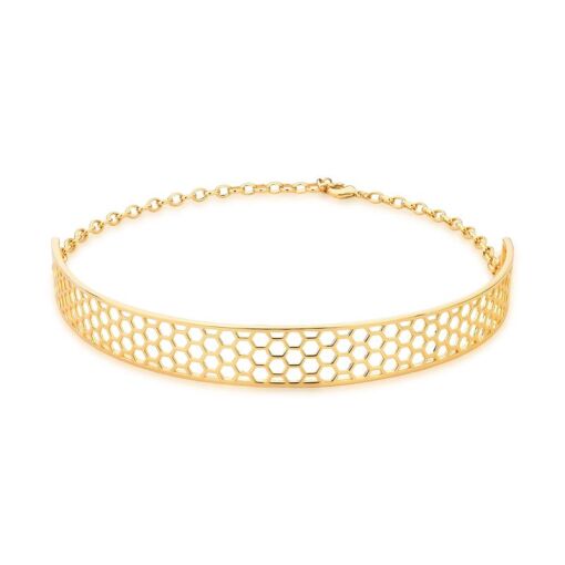 CHOKER COM FORMAS GEOMETRICAS VAZADAS