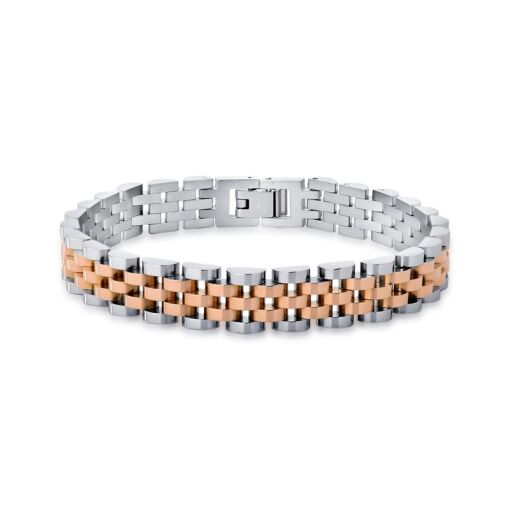 PULSEIRA COM PLACAS LISAS EM AÇO