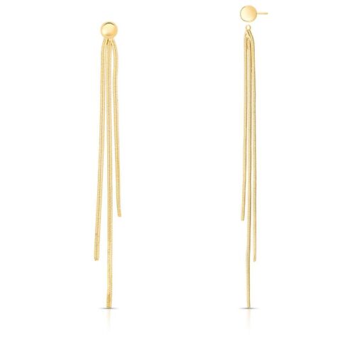 BRINCO PÊNDULO EAR JACKET COM ESFERA LISA