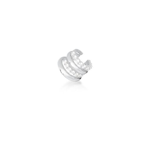 PIERCING DE ORELHA QUATRO FILEIRAS COM CRISTAIS