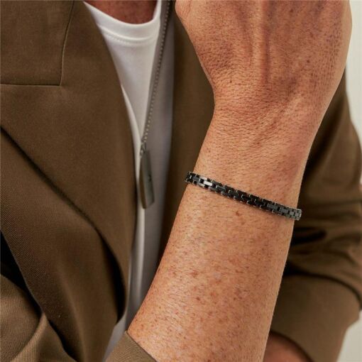 PULSEIRA INTERCALADA E VAZADA EM AÇO