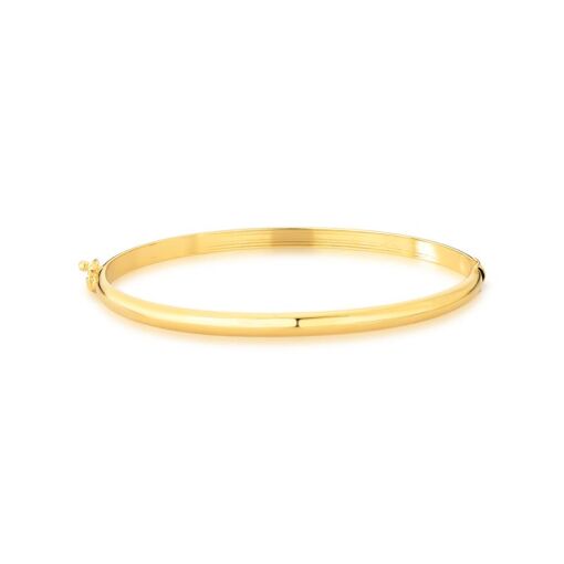 BRACELETE ALGEMA LISO BANHADO A OURO