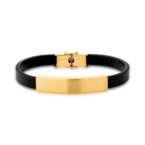 PULSEIRA COM RETANGULAR LISO EM COURINO