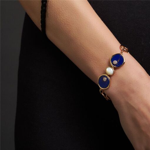 PULSEIRA COM ELOS VAZADOS CRISTAIS E ZIRCÔNIAS