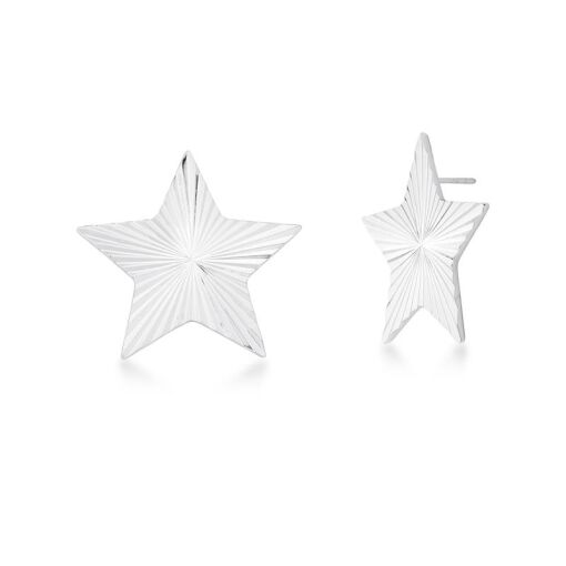BRINCO DE ESTRELA TEXTURIZADO LISO